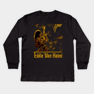 Eddie Van Halen Kids Long Sleeve T-Shirt